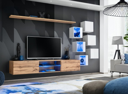 Living room furniture Sideboard Wooden Furniture Luxury Set Furnishings Complete Wall Cabinet